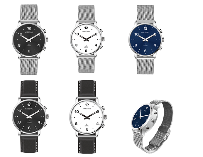 Sprechende Damen-Armbanduhr mit Touch-Funktion Lederarmband Senso